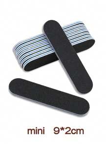 50套黑色指甲锉，直型美甲打磨条，高品质不掉毛美甲打磨条 - 黑色 - 查看 8