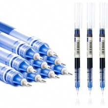 0.5mm Extra Fine Liquid Ink Rollerball Pens – Black, Blue & Red Ink | Smooth Writing Pen Set For School, Office, Journaling & Back To School Supplies(6/10/20pcs) - 藍色 - 查看 2