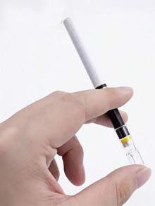 10/50/100/200pcs Disposable Cigarette Filters, Coarse/Medium/Fine 3-In-1 Throwaway Tar Collector, Multi-Layer Filtration One-Time Cigarette Mouthpiece, Smoking, Zigaretten - Yellow - View 2