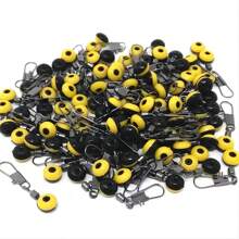 Fishing Line Sinker Slides Fishing Float Connector Rolling Swivels With Interlock Snaps Red/Yellow/Blue