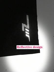 New Summer Lightweight Men's Shorts, 4-Way Stretch, Loose Fit 5-Inch Inseam, Men's Sports Shorts, Beach Shorts, Fitness Shorts, Running Shorts With Pockets, Zipper, Reflective Print, Solid Color - Grey - View 9