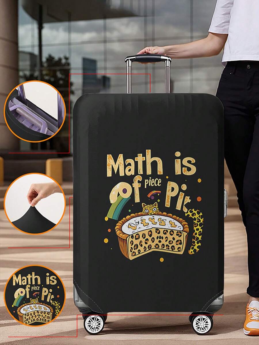 1pc Bow Print Luggage Cover, Fits 18-32 Inch Suitcases. Stretchable, Scratch-Proof & Dustproof, Stylish Decoration For Luggage.Luggage Accessories - Multicolor - View 1