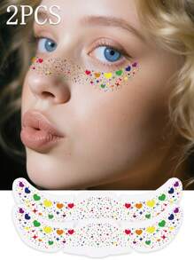 Glitzer Sommersprossen Gesichtstattoo, Glitzer Sommersprossen für das Gesicht, 24/12/6/4/2 Stück goldene Glitzer Sommersprossen, Gesichts-Glitzer Make-up Patches