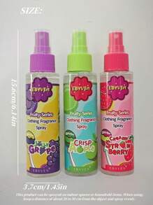 100ml 水果香氛喷雾，3 种香型可选，持久除臭剂，浴室和卧室无刺激空气清新剂，持久除臭油，生日毕业双重除臭礼物