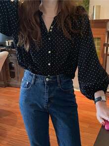 Women Blouses - Black - View 2