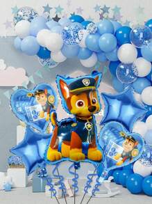Paw Patrol 9 Paw Patrol Themen Party Dekorationen Fünf-Stück Ballon Sets, mit einer großen Auswahl an Stilen zur Auswahl. Geburtstagsparty Geschenke, Geburtstagsparty Veranstaltungsort Dekoration und Fotorequisiten, Feiertags Party Aggregations Dekorationsartikel, Familien Zusammenkunft Party Hintergrund Dekorationsballons, Halloween, Weihnachten, Erntedankfest, Kindertag, Schulanfang, Muttertag