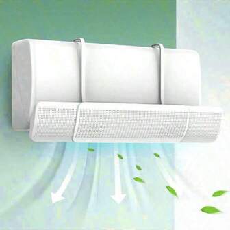 Four Seasons Universal Installation-Free Air Conditioning Air Deflector To Avoid Direct Blowing Outlet Air Adjustable And Retractable, Suitable For Hot And Cold Air