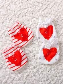 2pcs Baby Girls' Letter Print Romper And Pants Set, Spring/Autumn