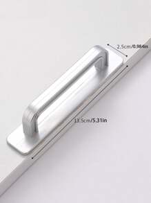 1 Piece Of No-Drilling Door And Window Handles For Sliding Doors, Glass Door Handles For Wardrobes, Drawers And Cabinet Doors, Easy To Install And See Through Handles.