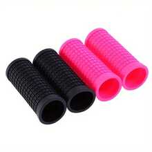 1 Pair Black Rubber Mountain Bike Handlebar Grips - Shock-Absorbing, Non-Slip For Enhanced Cycling Comfort,2.95in*1.1in,Please Confirm The Size Before Purchasing