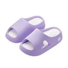 Colorful Fashion Women's Slippers Sandals, Thick Sole Anti-Slip Hollow Heart Design Comfortable Slippers, Indoor And Outdoor Use, Thick Sole Shower Shoes, Suitable For Summer Home, Outdoor, Park Walking, Beach Walking, Daily Shopping - Camel - View 8