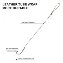 FTK 22cm 6pcs Leader Carp Fishing Hooks Hair Equipment With Line 30-60lb 2/4/6/8 # Europe Feeder Group Carp Hook Accessories