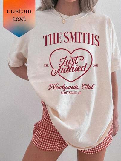 1pc Custom Honeymoon Social Club Tshirt, Mr And Mrs  Shirts, Just Married Shirts, Honeymoon Club Shirts, Couple Tee