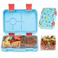 Yocity 1pc Solid Color Or Printed Detachable Bento Box, Lunch Box, Divided Lunch Box, Suitable For Picnic, Cafeteria, Kitchen Organization, Kitchen Accessories, Suitable For Work And Travel (Stickers Sold Separately) - Multicolor - View 14