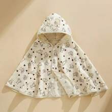 1 PC Baby Summer Sunscreen Clothes Thin Gauze Cloak Bathrobe Breathable Baby Outing Clothes Hooded Windproof Cloak