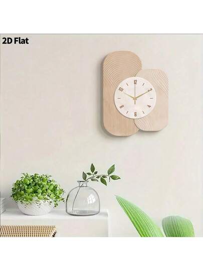 2D Flat 1pc Verlichting Luxe Moderne Creativity Wand Clock, Ultra Quiet Quartz Movement, No Ticking Sound, ation Painting Klok Living Room, Bedroom Office, able Watch, Unique Personalized, Clear Reading Time, In Bedroom, Studio, Ho Study, Kitchen Cafe, Perfect Family Friends Home Room view 11