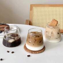 1 pieza Vaso de vidrio borosilicatado con soporte, vaso creativo para bebidas, para uso doméstico - transparente - Ver 4