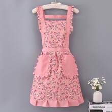 Aprons - [Two-pack] YouYang-pink+Gray - View 5