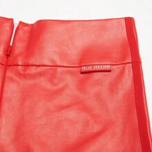 Adidas Trefoil High Waist Fashionable Women's Slim Fit Shorts Swimsuit IB4546 - Light Scarlet - View 5