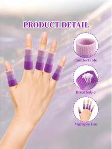 10 Stück Fingerschutz, Sport Finger Schienen Daumen Finger Bandage Stütze Elastische Daumen Hülsen