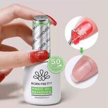 BORN PRETTY 1/2/3 piezas de 15ml Quitaesmalte mágico rápido, fórmula suave que elimina talla grande rápido el esmalte semipermanente, barniz y pegamento