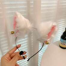 最新款铃铛猫耳头带+尾巴手套套装，可爱猫爪COSPLAY内衣装，万圣节派对服装，女仆猫角色扮演，节日主题拍照道具 - 彩色 - 查看 3