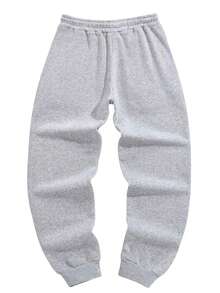 3pcs Men's Solid Color Basic Casual Sweatpants With Pockets, Drawstring Waist, Suitable For Spring, Autumn, Summer Streetwear, Jogging, Travel, Vacation, Outdoor, Commuting, Camping, Ideal Gift For Husband Or Boyfriend - Multicolor - View 7