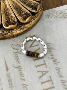 foxanry خاتم عتيق بسيط قطعة واحدة، مجوهرات للنساء، للارتداء اليومي، هدية ترويجية