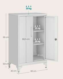 Home Office Cabinets - Gris Mate - View 5