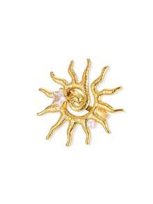 1 Stück Edelstahl Blume Offene Ringe Für Frauen 18K Vergoldet Ring Weibliche Ästhetischen Schmuck Geschenke, Cut Out - Goldgelb - Übersicht 12