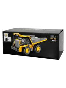 Rechargeable Metal Control Dump Truck - Yellow - View 6