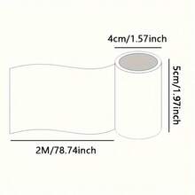 1 Roll English Letter Phrase PET Decorative Adhesive Tape, Suitable For Notebook Decoration, Scrapbooking, Phone Case Decor, Water Bottle Decor, Waterproof And Tear-Resistant, Magazine Collage, Basic English Letter Planner Sticker Tape - Multicolor - View 2