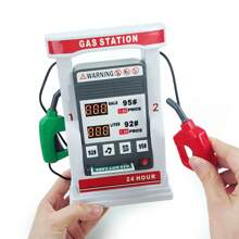儿童加油站玩具，逼真汽车加油站礼品，早教玩具，亲子互动桌面教育玩具