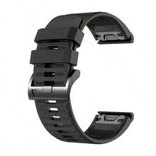 شريط ساعة مناسب سريع التركيب متوافق مع Garmin Tactix 8 47/51 مم، Descent G2/Mk3i 51 مم، Fenix 8 51/47 مم، 7X/7Pro/6X/6pro/5X/5plus، سوار سيليكون ناعم رياضي متوافق مع Quatix 5/6/7، Epix Pro 51 مم، Tactix7 AMOLED، Enduro3 2، Forerunner 955 965 بمقاسات 22/26 مم. - A - مشاهدة 23