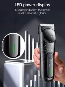 MIGUAN USB充电式电动体毛修剪器，全身可水洗，适用于剃须和修剪毛发，适用于身体各个部位，是馈赠佳品。 - 彩色 - 查看 7