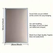 1 szt. Metalowy znak w stylu vintage, zabawny plakat z metalu, wielozadaniowa dekoracja z metalu z nadrukiem 2D, z wywierconymi otworami do łatwego zawieszenia, wystrój pokoju, wystrój domu, wystrój kuchni, wystrój biura, wystrój ogrodu, wystrój na zewnątrz, wystrój sypialni, wystrój salonu, wystrój kawiarni, wystrój restauracji, wystrój garażu, wystrój baru