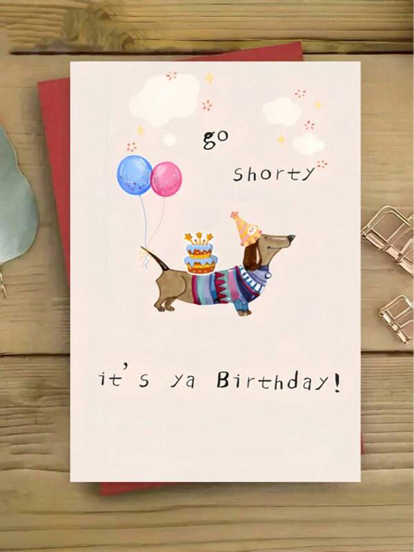 Tarjetas de cumpleaños divertidas con perro salchicha para mujeres con sobres - regalos de cumpleaños, tarjetas de agradecimiento, accesorios de cumpleaños, regalos para la mejor amiga, regalos para mujeres