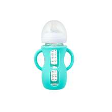 1pc Silicone Sleeve Fits Avent Natural Glass Baby Bottles, Silicone & Easy-Grip Handle Anti-Drop, Compatible With 4/8 Oz Glass Bottles - Multicolor - View 12