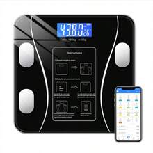 Smart Scale With LED Display, Suitable For Multiple Users, 12 Essential Measurement Functions, Automatic Calibration, Family Gift