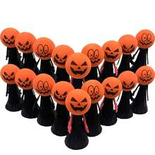 1pc, Halloween Pumpkin Head Bouncing Elf Medium-Sized Jumping Doll Finger Doll Bouncing Doll Giant Halloween Pumpkin Resin Decoration - Suitable For Indoor/Outdoor Festival Decoration Items, Halloween Decoration/Strange Pumpkin Design/Carved Texture, Halloween Decorations - Multicolor - View 3
