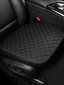 2pcs Car Seat Cushion Set, Star Embroidery, Universal 4-Season Front Seat Cushion + Backrest Cover, Non-Slip, Suitable For All Vehicle Models - Black and White - View 10