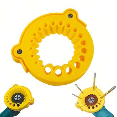 Manual Drill Bit Sharpener Jig For Angle Grinder | Fits 3-12.5mm Bits, No Electricity, Plastic Body & Quick-Release Lock (100mm)