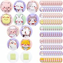 120 Pcs Small Bandages, 10 Styles Cute Cartoon Adhesive Bandages Breathable Round Bandage, Colorful Vaccination Bandages Adhesive Dot Bandage For Minor Cuts, Scrapes, Wounds, 0,9 Inch For Emergency Kit Bag - Multicolor - View 1