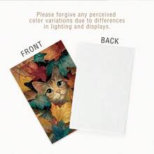 Toalla, toalla de mano con gato en hojas de arce, trapo de cocina, paño de limpieza, toalla, pañuelo, toalla decorativa, acento perfecto para la cocina y el comedor, adecuado para la cocina, el comedor, el hotel, la fiesta - Multicolor - Ver 11