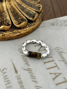 foxanry خاتم عتيق بسيط قطعة واحدة، مجوهرات للنساء، للارتداء اليومي، هدية ترويجية