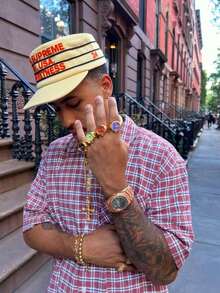 2025 Men's Spring/Summer Fashion Versatile Plaid Contrast Color Short Sleeve Shirt - Multicolor - View 2