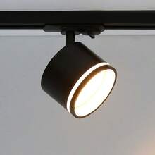GX53 轨道照明灯具,吸顶式可调射灯,180°旋转,黑/白金属铝+PC,AC85-265V,适用于卧室/书房/客厅/衣橱/展示柜/展厅/商店/画廊/走廊/餐厅/服装店/酒吧(套装包含轨道和连接配件) - 軌道燈照明組GX53燈座模式 - 查看 7