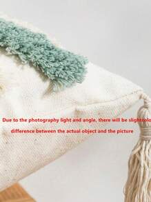 1/2 Pcs Set Cushion Cover, Scandinavian Nordic Style, Tassels Decorative Pillow Sham For Sofa, Bedroom, Home Decor, Without Inner 30*50cm 45*45cm