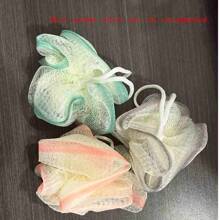 4-Piece Set Of Bath Sponges - Black Dead Skin, High-End Bath Balls, Soft, Durable And Cute Girl Bath Balls, Scrubbing Bath Balls, Loofah Bath Balls, Soft Loofah Bath Balls, Loofah Bath Ball Towels With Drawstring, Bath Sponges, Loofah Bath Towels Suitable For All Skin Types, Suitable For Home And Dormitory Bathrooms, Halloween