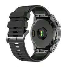 شريط ساعة مناسب سريع التركيب متوافق مع Garmin Tactix 8 47/51 مم، Descent G2/Mk3i 51 مم، Fenix 8 51/47 مم، 7X/7Pro/6X/6pro/5X/5plus، سوار سيليكون ناعم رياضي متوافق مع Quatix 5/6/7، Epix Pro 51 مم، Tactix7 AMOLED، Enduro3 2، Forerunner 955 965 بمقاسات 22/26 مم. - A - مشاهدة 5